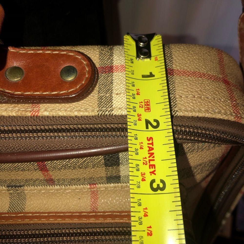 BURBERRY Nova Check Laptop Messenger Crossbody Bag Suitcase Weekend Travel Bag - Picture 13 of 17